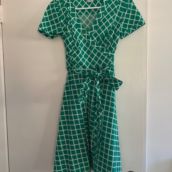 Boden Lara Wrap Dress meadow green - Picture 4 of 7